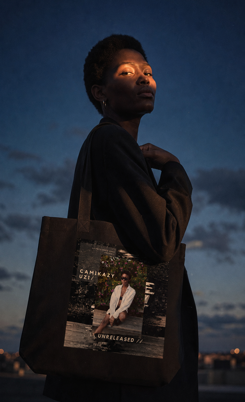 BLK ORGANIC TOTEBAG (L)